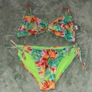 No Boundaries Colorful Bikini Bottom